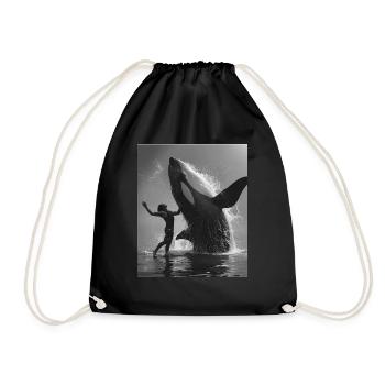 Dance with the Orca - Drawstring Bag - black - Front