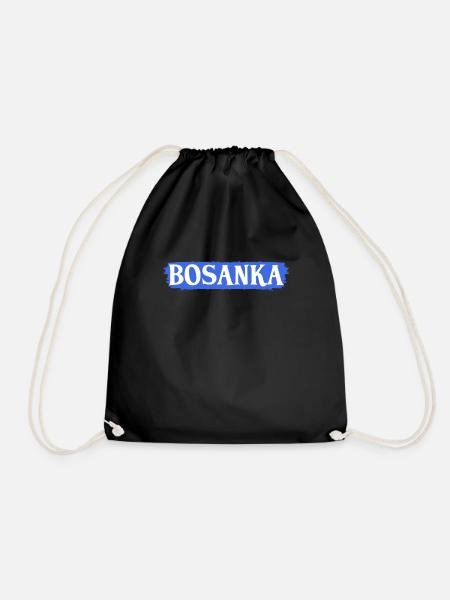 Bosnien Girl Bosanka Bosnisches Bosnien Und - Turnbeutel - Schwarz