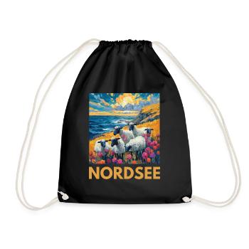 Moutons de la mer du Nord Allemagne du Nord Basse-Saxe - Sac de sport léger - noir - Devant