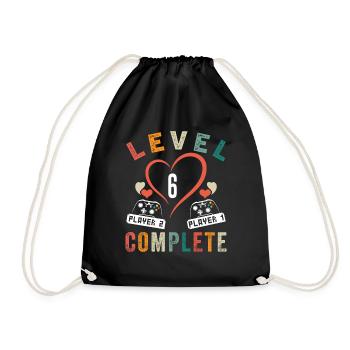 Level 6 Complete 6eme Anniversaire 6 ans Mariage - Sac de sport léger - noir - Devant