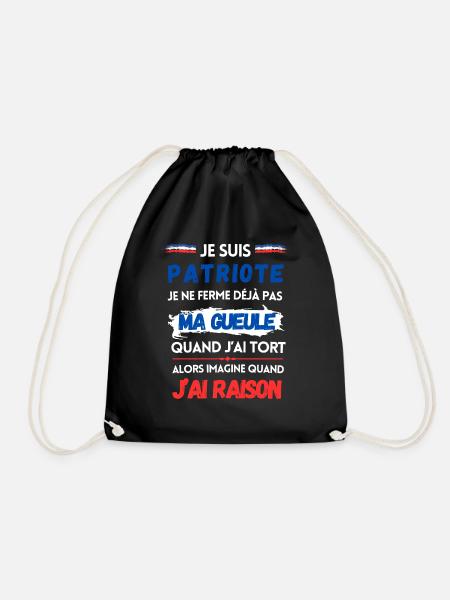 JE SUIS PATRIOTE ... - Sac de sport léger - noir
