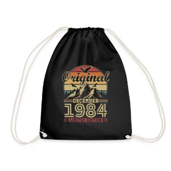 Vintage Décembre 1984 Vintage Cadeau d’anniversaire - Sac de sport léger - noir - Devant