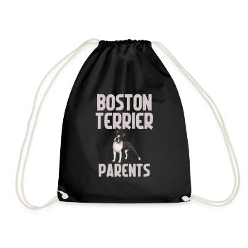 Boston Terrier Gifts - Turnbeutel - Schwarz - Vorne