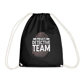 Steampunk Detective Team Detective - Drawstring Bag - black - Front