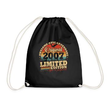 Original 2007 Vintage Cadeau d’anniversaire Rétro - Sac de sport léger - noir - Devant