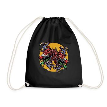 Magic Dungeon Dragon Fantasy RPG - Drawstring Bag - black - Front