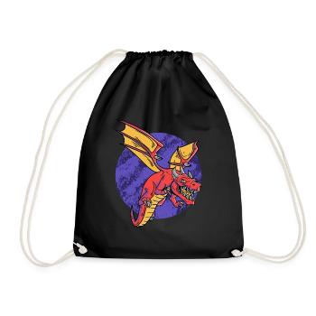 RPG fantastique Dragons Magic Dungeon - Sac de sport léger - noir - Devant