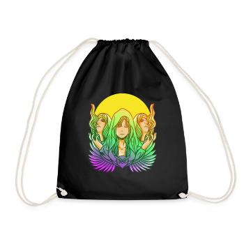 Ancien Dieu Grec De Ma Tête Mythologie - Sac de sport léger - noir - Devant