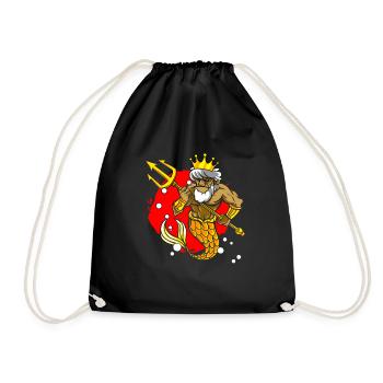 Ancient God Greek Zeus Mythology - Drawstring Bag - black - Front