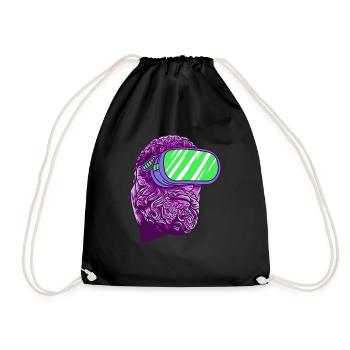Ancient God Greek Mediocretes Mythology - Drawstring Bag - black - Front