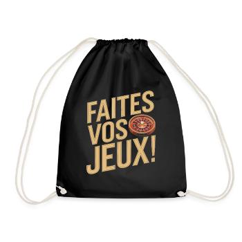 Faites vos jeux - Sac de sport léger - noir - Devant