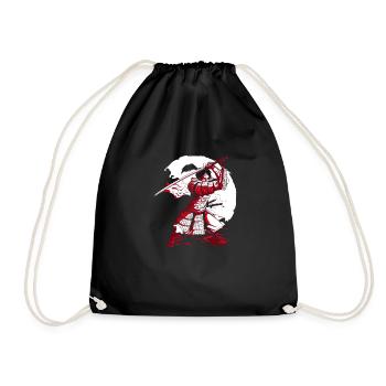 Kanji Japon Katana Épée Ninja Samouraï - Sac de sport léger - noir - Devant