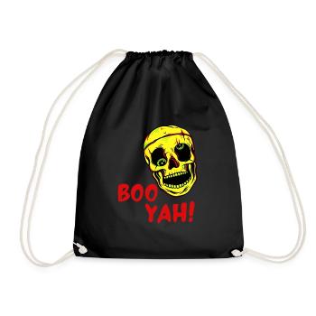 Halloween Totenschädel - Turnbeutel - Schwarz - Vorne