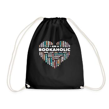 I Un bibliothécaire accro aux livres Lecture - Sac de sport léger - noir - Devant