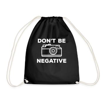Ne soyez pas une photographie d’image négative - Sac de sport léger - noir - Devant