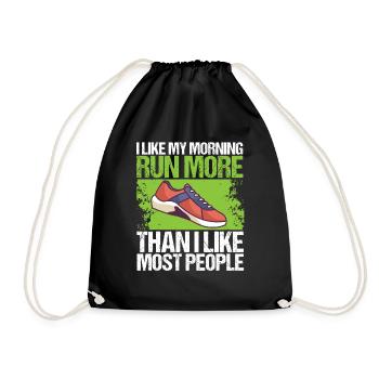 Marathon comme ma course matinale Courir - Sac de sport léger - noir - Devant