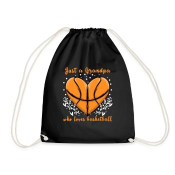 Juste un grand-père qui aime le basket-ball - Sac de sport léger - noir - Devant