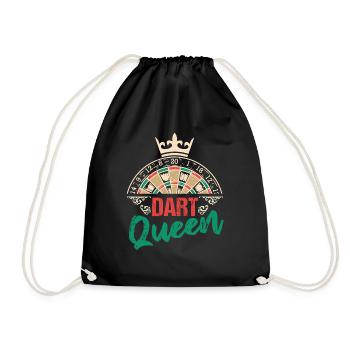 Dartist Dart Queen Bullseye Arrow Dart - Sac de sport léger - noir - Devant