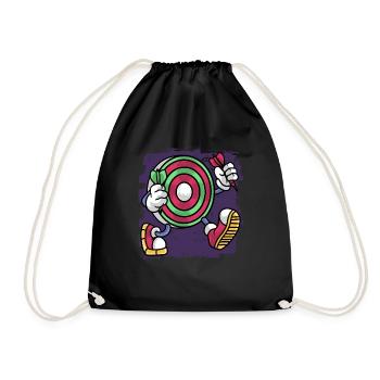 Dartist Darted Dartboard Holding Dart - Sac de sport léger - noir - Devant