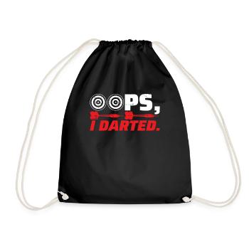 Oups I Dard Arrow Bullseye Dart - Sac de sport léger - noir - Devant