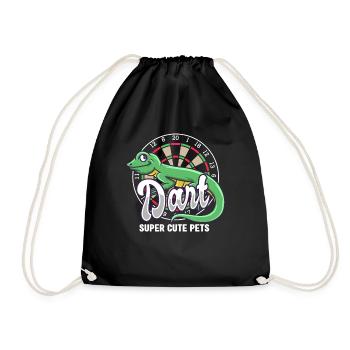 Dart Super Cute Animaux De Compagnie Flèche Bullseye Dart - Sac de sport léger - noir - Devant