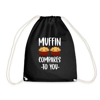 Le muffin acidulé se compare à votre muffin - Sac de sport léger - noir - Devant