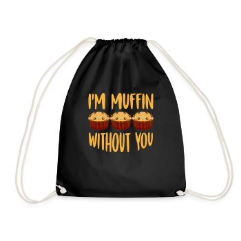 Tarte I'm Muffin Without You Muffin - Turnbeutel - Schwarz - Vorne