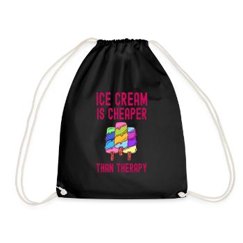 Sundae Thérapie moins chère Crème sucrée - Sac de sport léger - noir - Devant