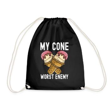 My Cone Worst Enemy Sundae Frosty Cream - Turnbeutel - Schwarz - Vorne