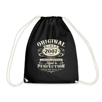 Original 2007 Vintage Rétro Cadeau d’anniversaire - Sac de sport léger - noir - Devant