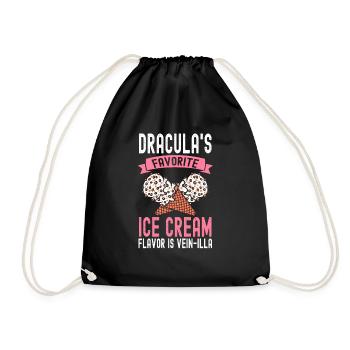 Dracula's Favorite Vein-illa Cream - Drawstring Bag - black - Front