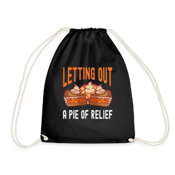 Patissier Out Einen Kuchen Von Relief Bäcker Backen - Turnbeutel - Schwarz - Vorne