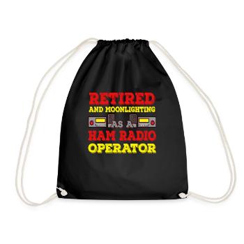 Radioamateur à la retraite - Sac de sport léger - noir - Devant