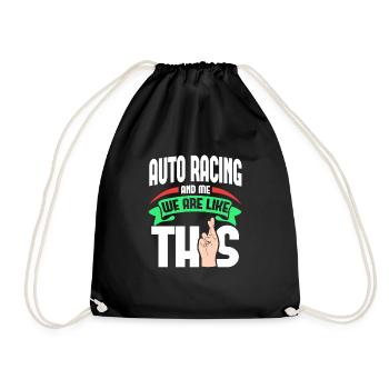 Auto Racing Me sont comme - Sac de sport léger - noir - Devant