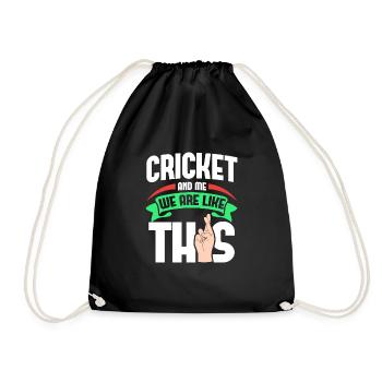 Cricket Me Are Like - Turnbeutel - Schwarz - Vorne