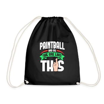 Paintball Me Are Like - Turnbeutel - Schwarz - Vorne