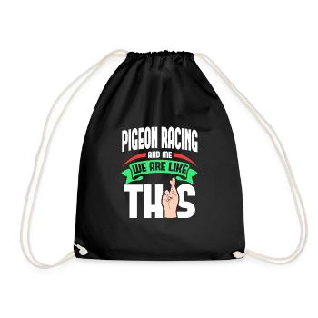 Aerobatics Me Are Like - Drawstring Bag - black - Front