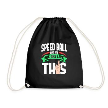 Speed ball moi sont comme - Sac de sport léger - noir - Devant