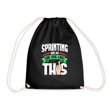 Sprinter Me sont comme - Sac de sport léger - noir - Devant