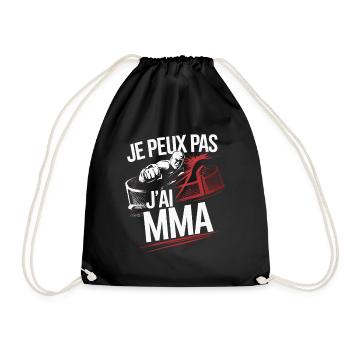 Je peux pas j'ai MMA - Sac de sport léger - noir - Devant