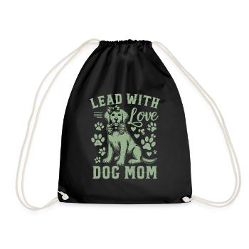 Dog Mom Gifts for Women - Turnbeutel - Schwarz - Vorne