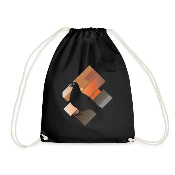 Pigeons Turtle Doves Pigeon Manure - Drawstring Bag - black - Front