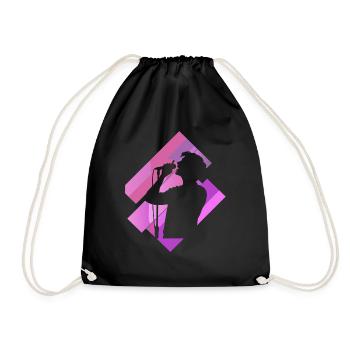 Karaoké chantant - Sac de sport léger - noir - Devant
