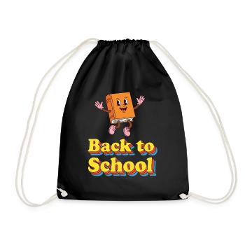 Back to School - Drawstring Bag - black - Front