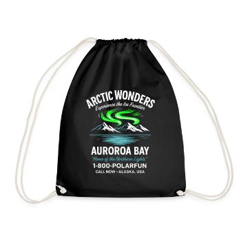 ArcticWonders Chemise rétro Polarfun Alaska - Sac de sport léger - noir - Devant