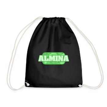 Almina as health - Drawstring Bag - black - Front