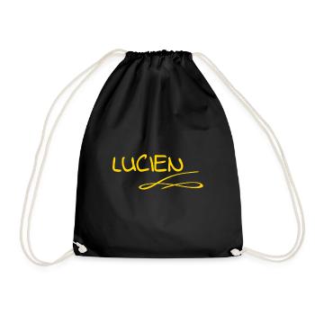 Vorname Lucien - Turnbeutel - Schwarz - Vorne