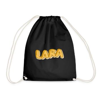 Urlaub Lara - Turnbeutel - Schwarz - Vorne