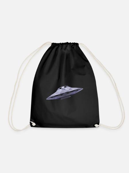 UFO - Drawstring Bag - black
