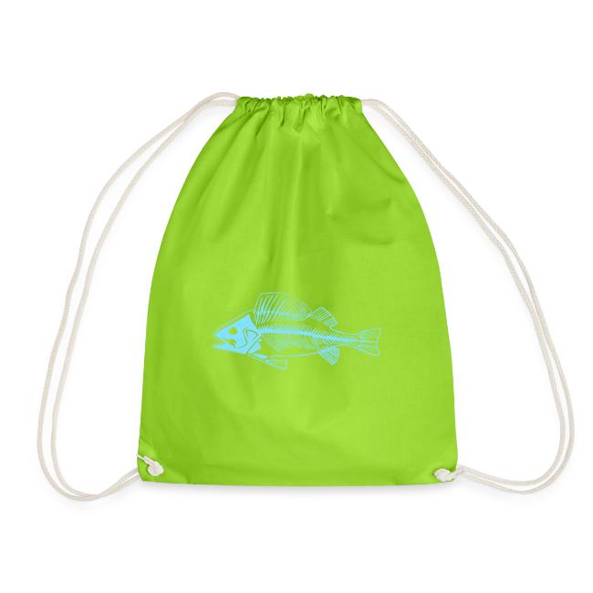 Blauer Barsche, blaue Fischgräten T-Shirt